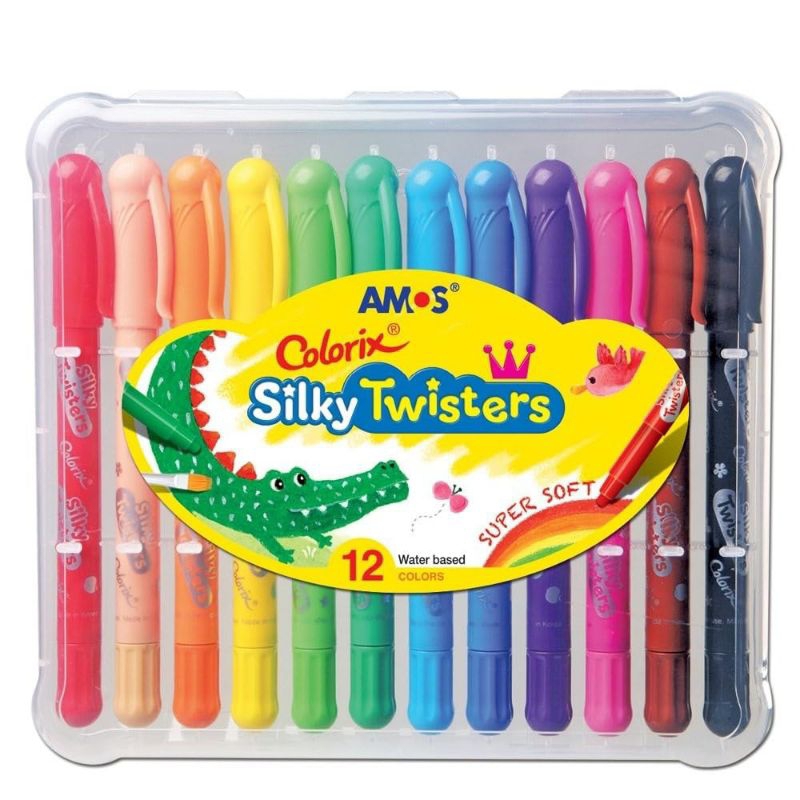 

Pensil Warna Amos Colorix (3in1) Silky Twister 12 & 18 color