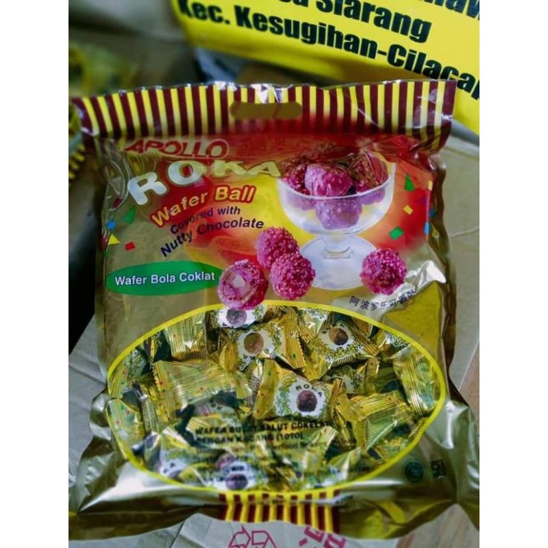 

Roka Bag 420 gram besar isi 70 murah termurah ball coklat bola bola coklat snack murah hari raya terlaris termurah siap kirim