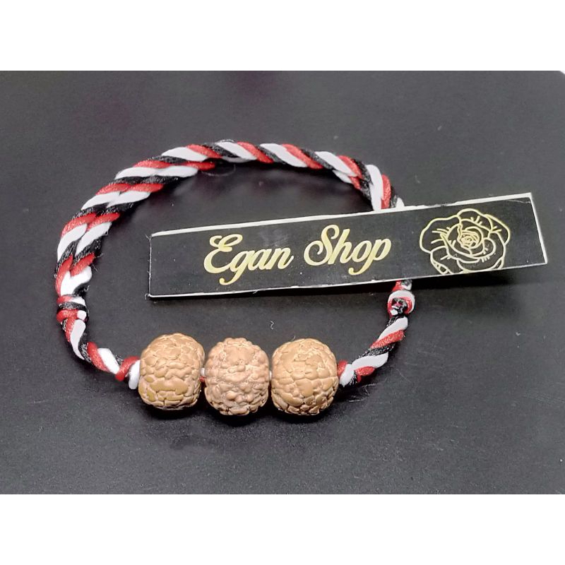GELANG TRIDATU ASLI BALI BIJI JENITRI RUDRAKSHA GELANG TRIDATU TALI ORIGINAL
