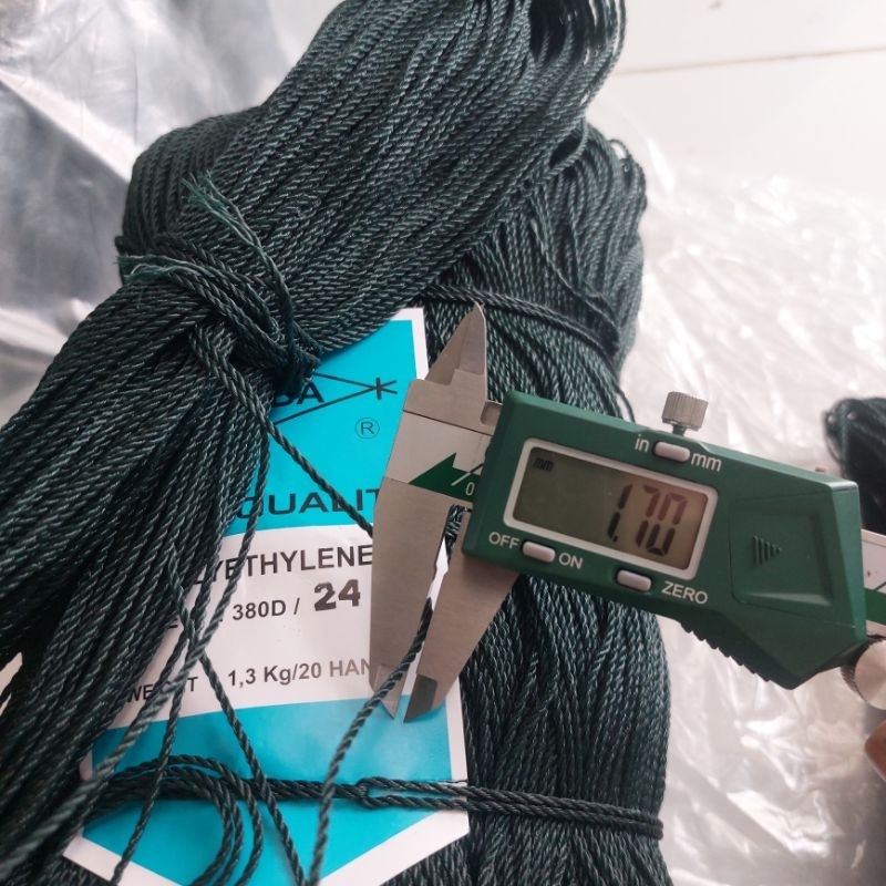 tali tambang | tali PE | senar | kenur 0,5mm 0,75mm 0,9mm 1mm 1,5mn 2mm  per ikat