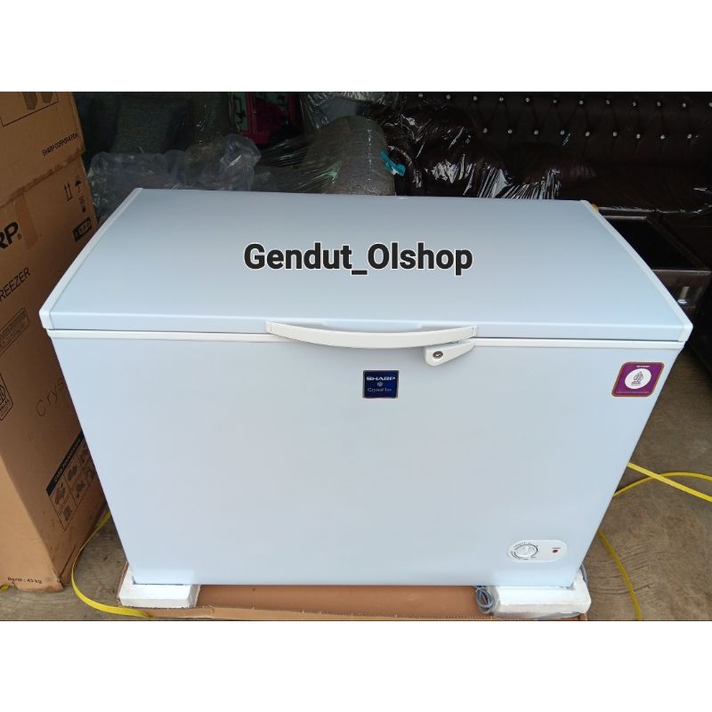 (Khusus Wilayah Kota Palembang) Chest Freezer Box 300Liter SHARP FRV-300, Box Freezer 300liter Sharp