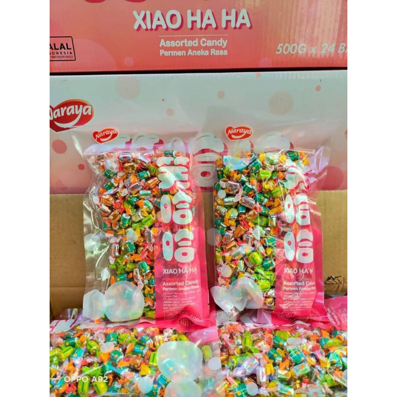 

Permen Xiao Ha Ha Naraya murah permen cocok untuk suguhan hari raya termurah terlaris siap kirim 500gr