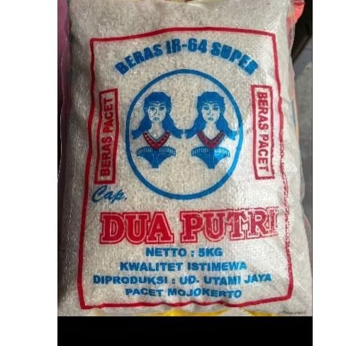 

Beras 5 kg IR-64 Super Dua Putri Pacet Mojokerto