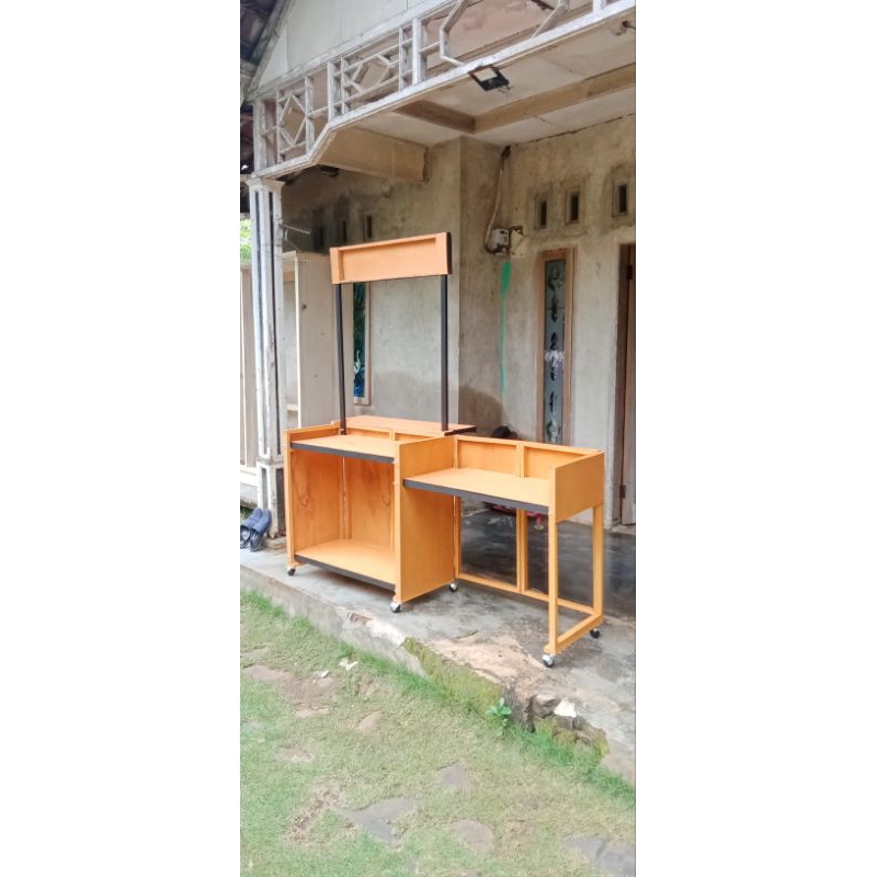 Booth Lipat portable/ meja lipat jualan/ Meja kompor/ Booth stand/ booth dagang/ Booth kayu