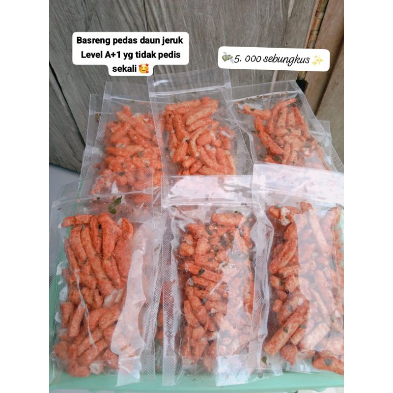 

basreng Pedas Daun jeruk Level A+1 Yg Tidak Pedis Sekali