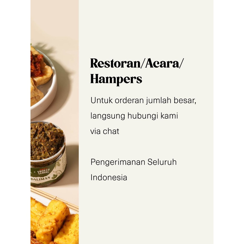 

LAKU Irwan's Smoked Sambal - Sambal Kecombrang Homemade Sehat Dengan Aroma Asap