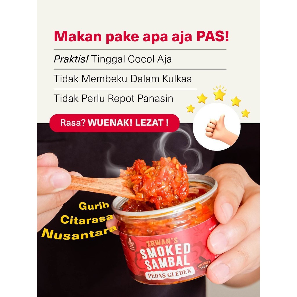 

Irwan's Smoked Sambal - Sambal Kecombrang Homemade Sehat Dengan Aroma Asap