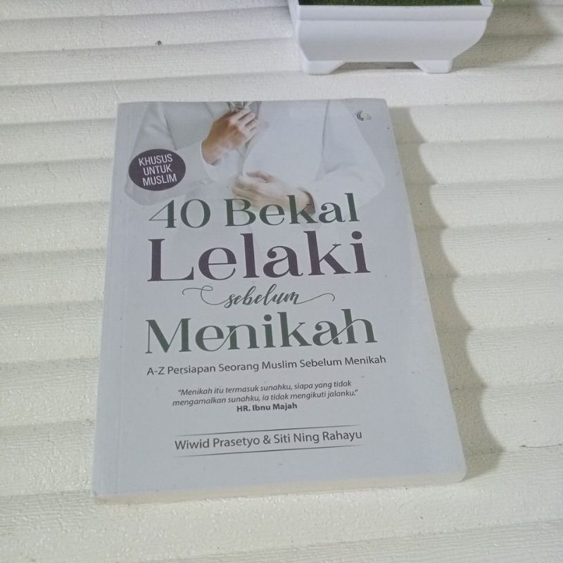 Buku Islami - 40 Bekal Lelaki Sebelum Menikah - Buku Agama Islam Buku Motivasi Buku Pernikahan