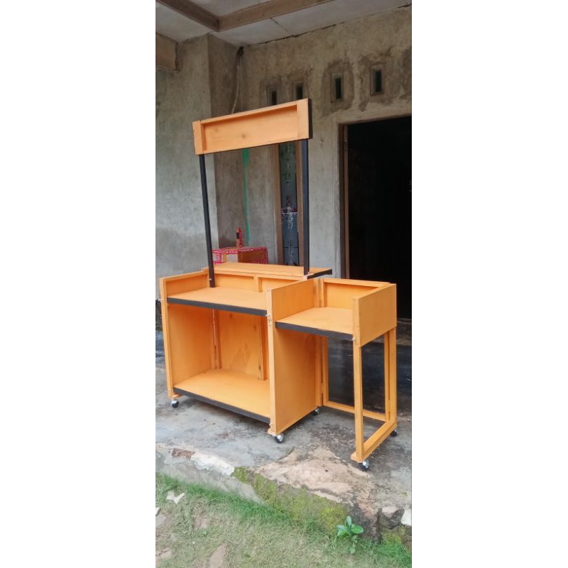 Booth Lipat portable simple/ booth kayu/ booth stand/ booth jualan/ meja lipat meja kompor