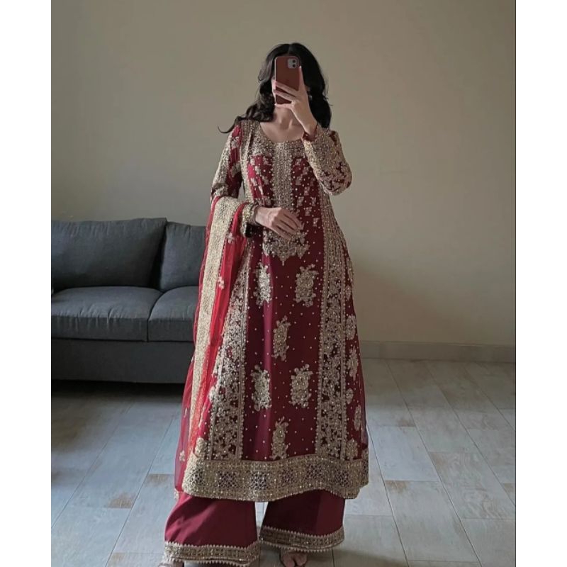 baju india dress india original gaun pesta