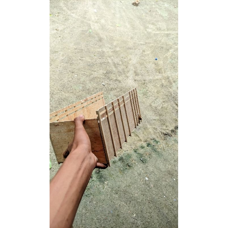 bak miniatur truk bahan triplek biasa