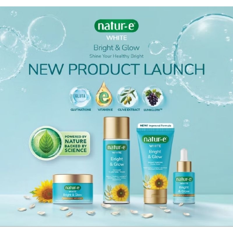 Diskon Natur e white satu paket (face wash white, toner white, serum white, moist white)