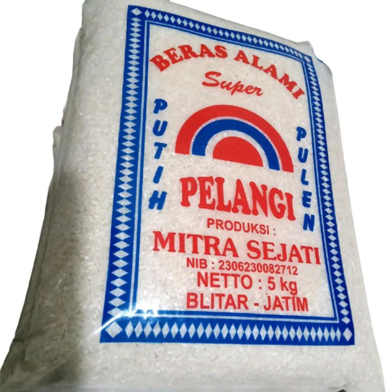 

5kg Beras Alami Super Pelangi Putih
