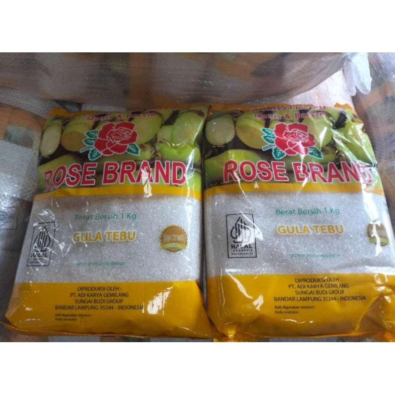 

Gula pasir rose brand isi 5 pcs = 5 kg Gula Pasir / Gula Rosebrand / 1 Karton Gula Murah / Gula pasir murah