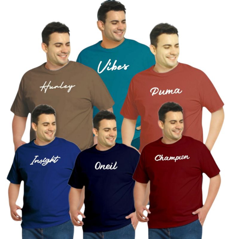 Paket Kaos Jumbo Pria xxxl -3XL  Baju Kaos Distro Jumbo XXXL Motif Random