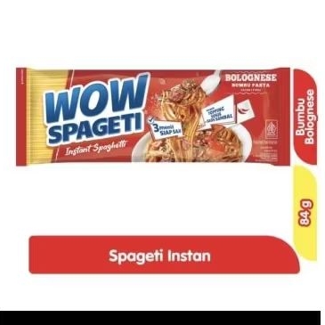 

WOW Spageti Meaty BolognesePasta Spageti Instant 87gr x5pc