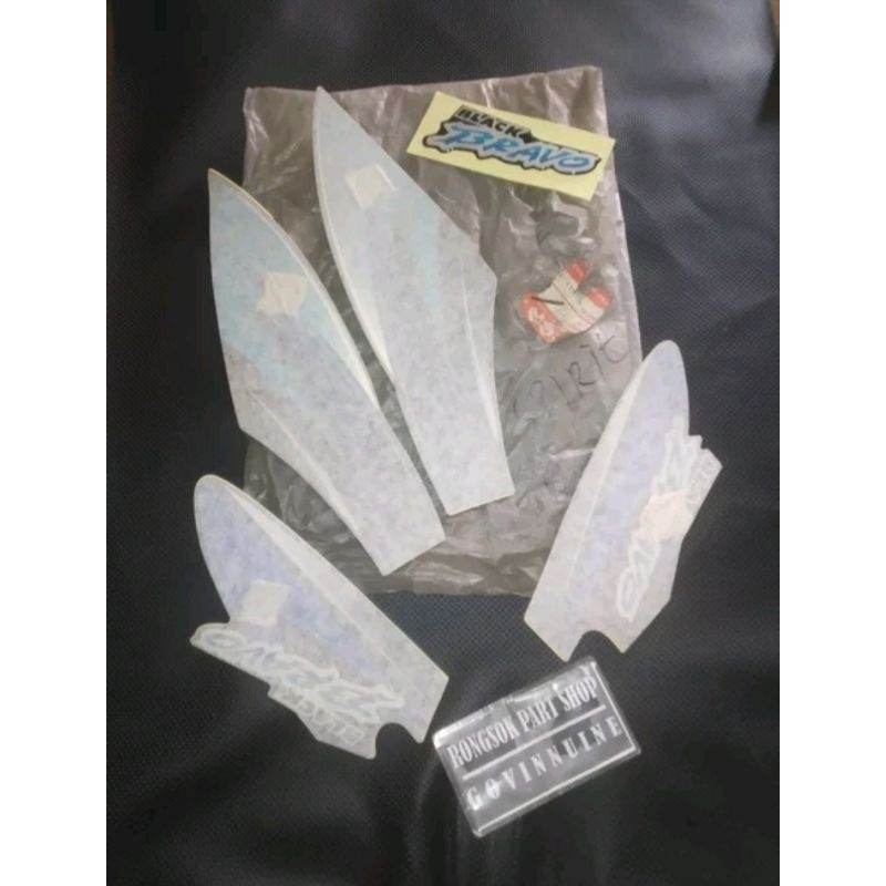 striping stiker sticker lis decal polet suzuki bravo rc100 rc 100 ori asli nos