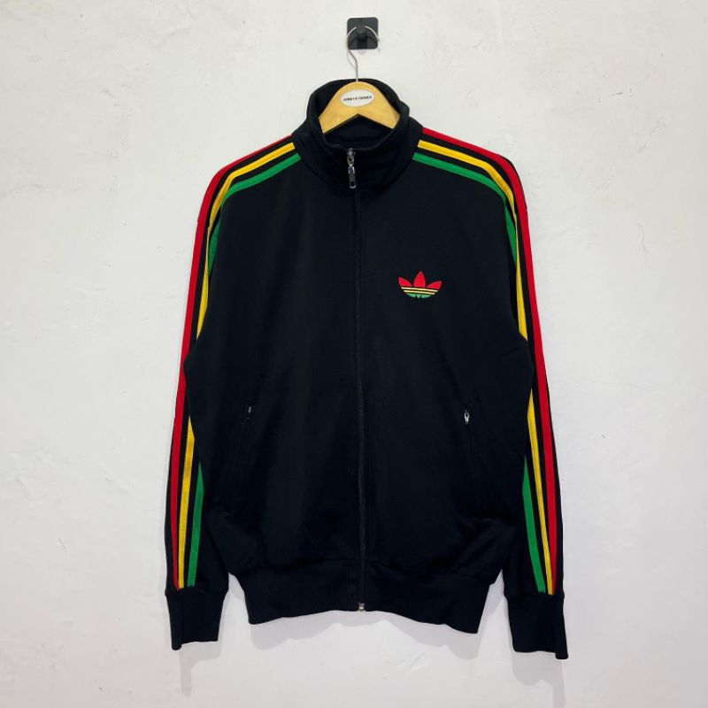 Tracktop Adidas Firebird Black Rasta