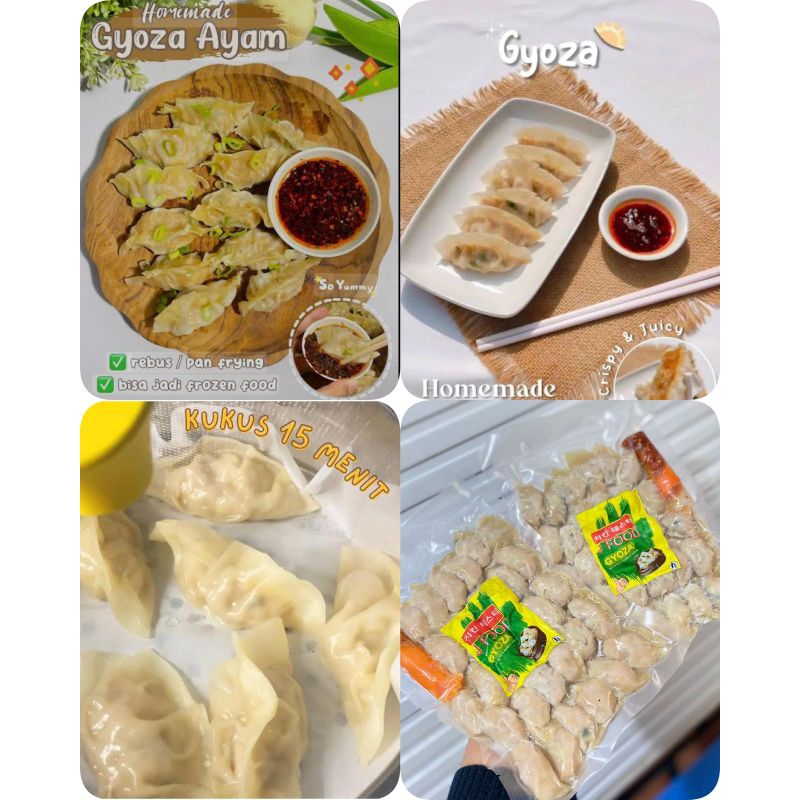 

gyoza daging ayam isi 30pcs+chili oil