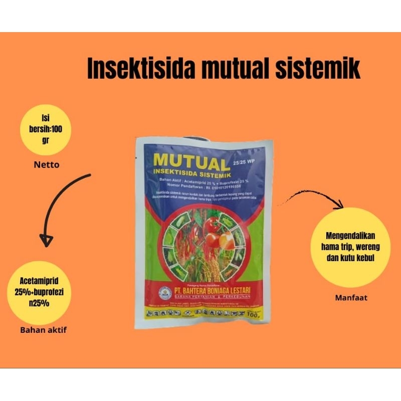 MUTUAL 25/25 WP INSEKTISIDA SISTEMIK 100 GRAM