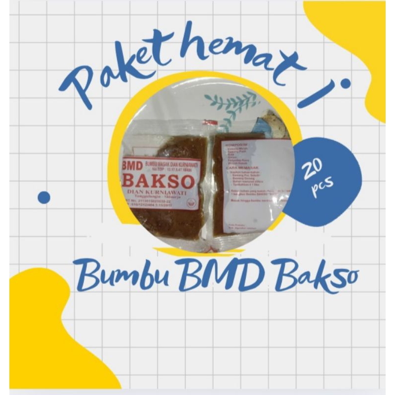 

paket hemat bumbu masak bmd bakso
