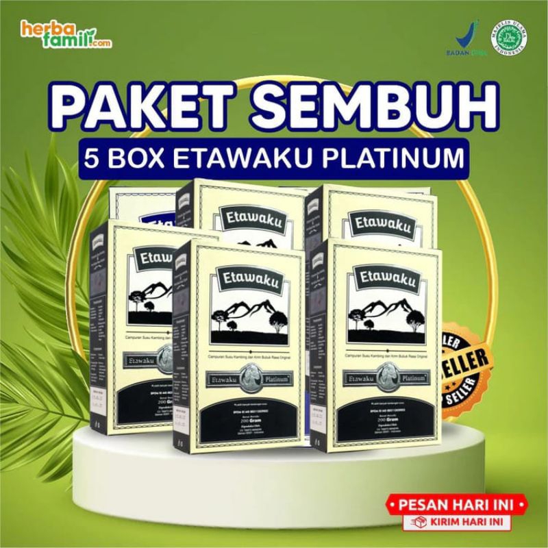 

Etawaku Platinum Susu Kambing Bubuk Original Untuk Masalah Pernafasan 5 BOX