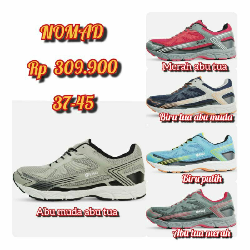 Promo  Sepatu Running Eagle - Eagle Nomad - Eagle Original