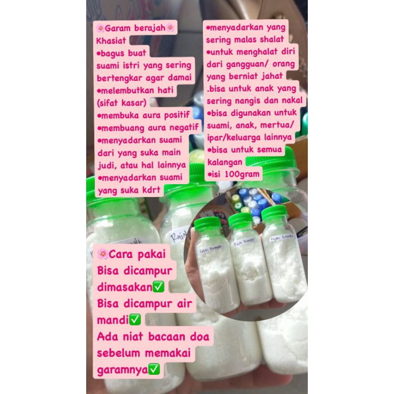 

GARAM BERAJAH KOMPLIT MENGATASI BERBAGAI MASALAH AMPUH