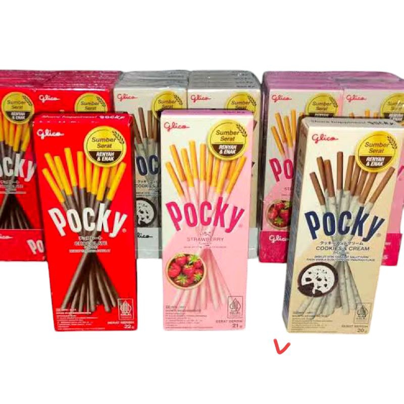 

Lezatoz_Genz Stock Pocky Minibox Ed 2026 Chocolate / Strawberry /Cookies & Cream 1 Box Isi 10 Pack