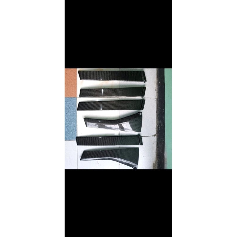 pilar abcd carbon honda jazz ge8 pilar pintu luar set honda jazz ge8 exterior carbon jazz ge8