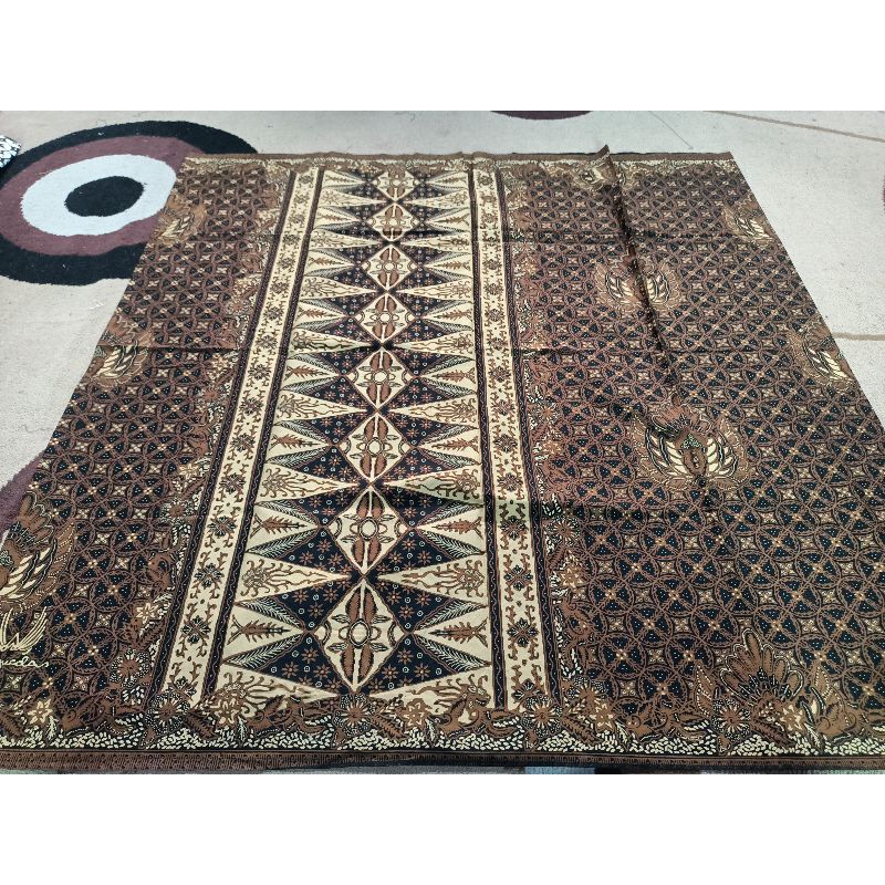 KST001 Lar Gurda Kesikan Sogan. Sarung Batik Tradisional Semi Tulis Lar Gurda Eksklusif