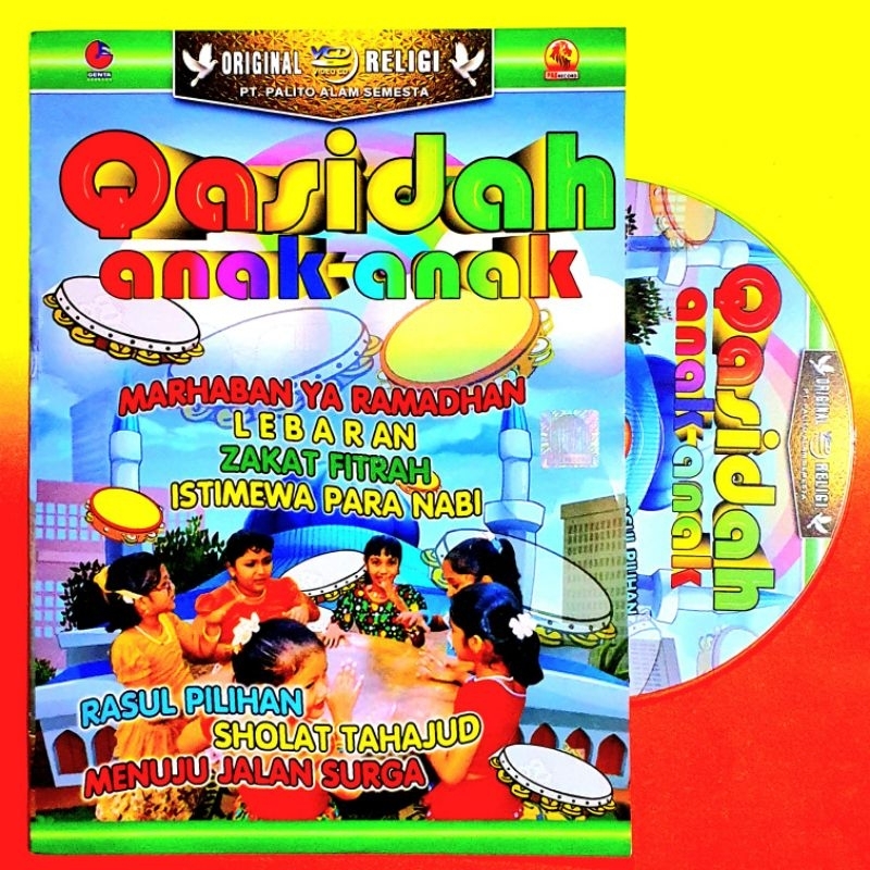 KASET VCD ORIGINAL LAGU ANAK ANAK SHOLAWAT QASIDAH-VCD LAGU ISLAMI ANAK ANAK