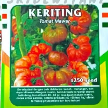 Benih Bibit Tomat Mawar Tahan Virus Isi 1250 butir Cap Permata Hijau