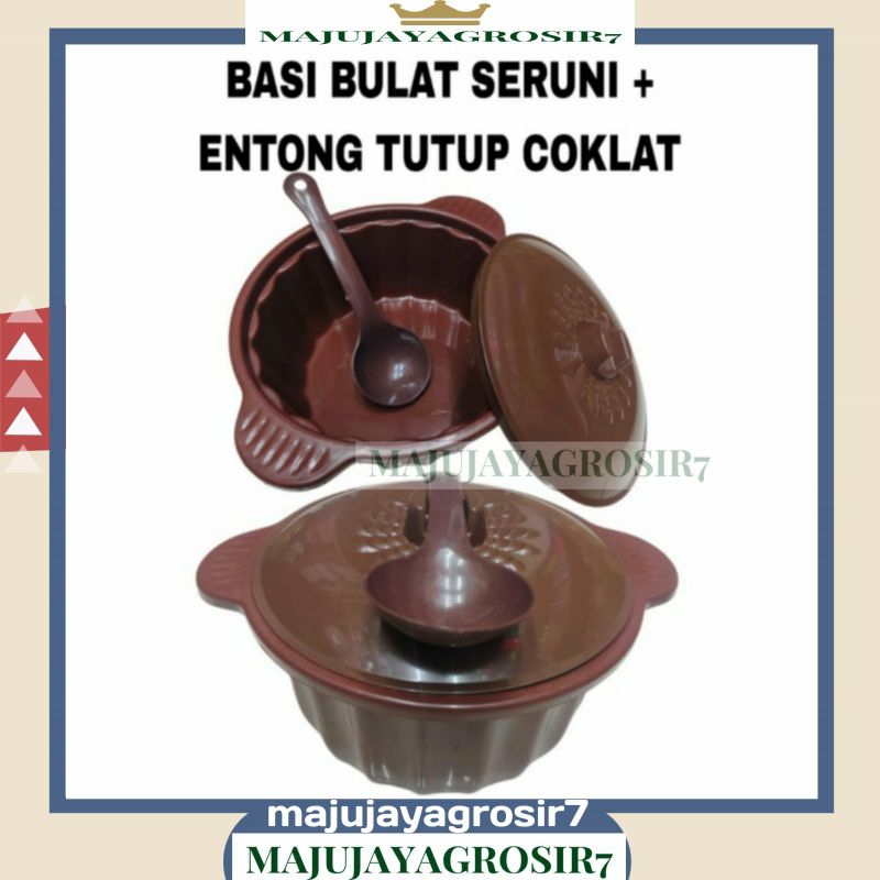 BASI BULAT SERUNI HIGH WAY + ENTONG TUTUP COKLAT / BASI BULAT SERUNI + ENTONG TUTUP COKLAT / BASI SE