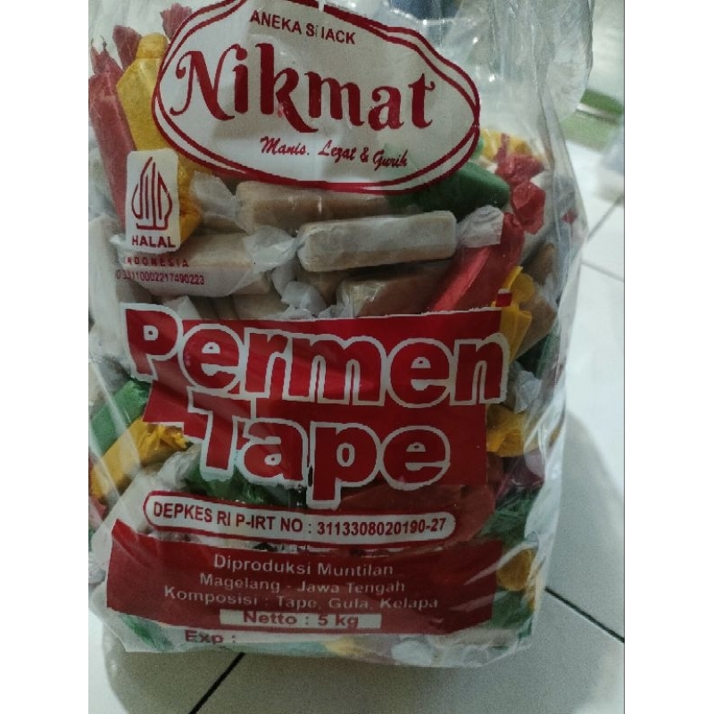 

Permen Tape Nikmat khas Muntilan manis legit gurih tanpa bahan pengawet