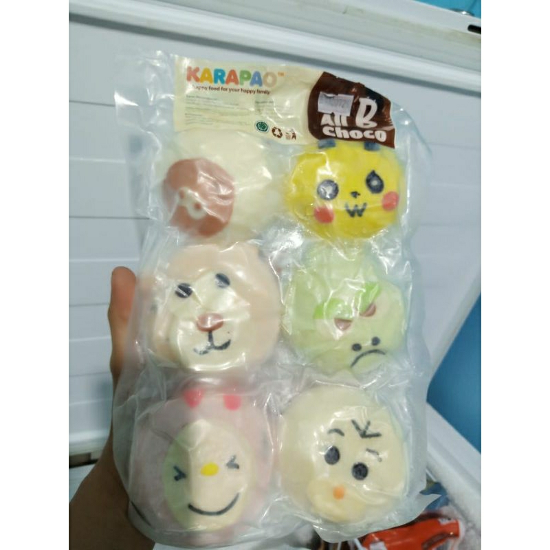 

KARAPAO /BAKPAO KARAKTER isi 6 pcs frozen