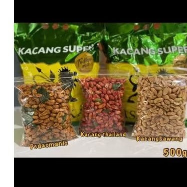 

aneka kacang..kacang thailand.kacang pedas manis.kacang bawang