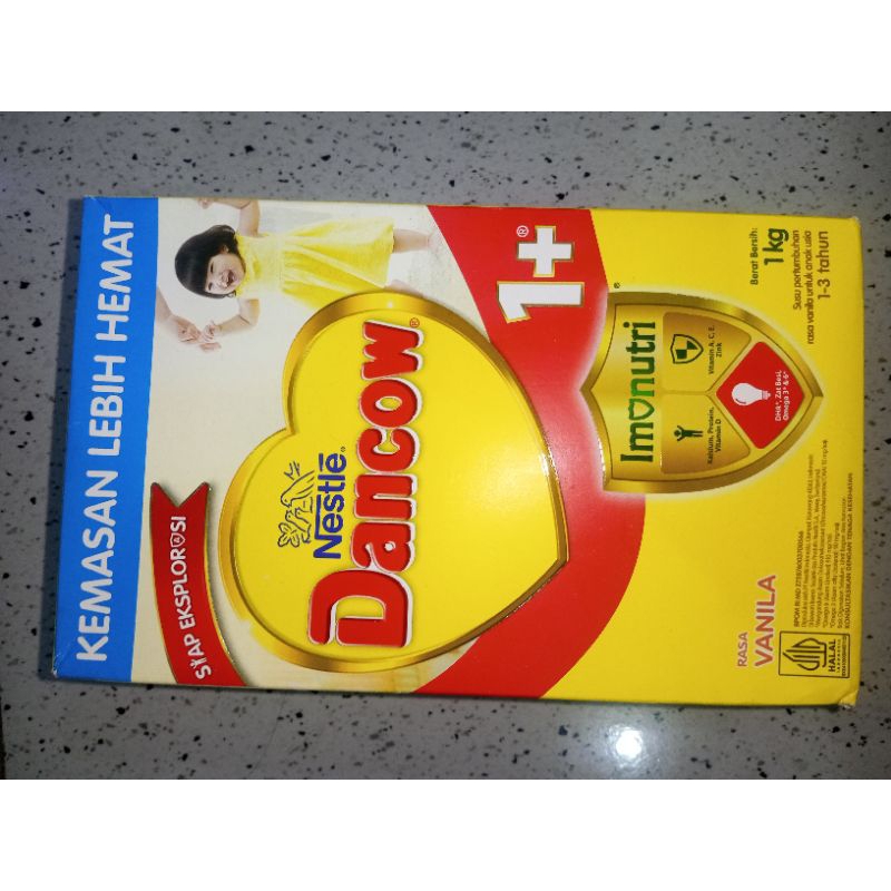 

susu formula dancow 1+ 1kg 1000gr rasa vanila