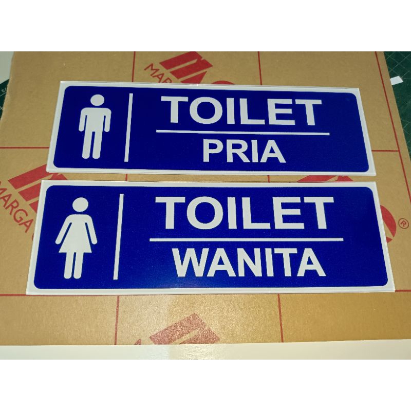 

Sign akrilik toilet pria dan wanita