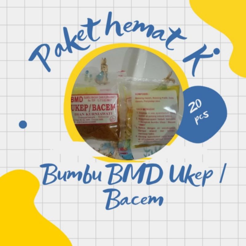 

paket hemat bumbu masak bmd ukep / bacem