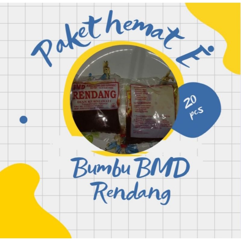 

paket hemat bumbu masak bmd rendang
