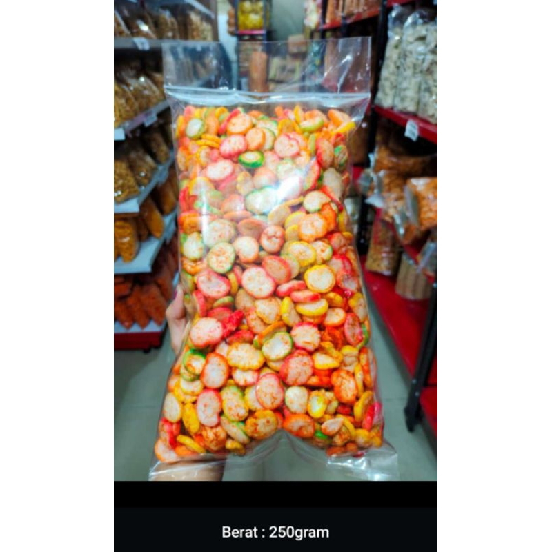 

krupuk koin/kancing 250gr