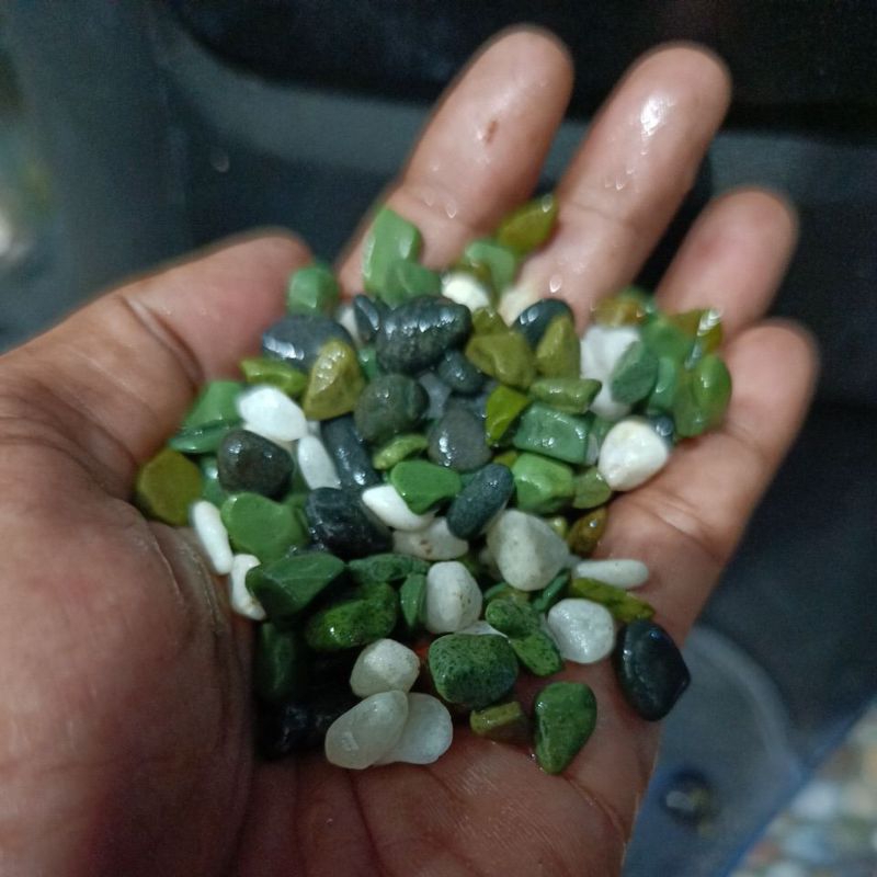 Batu Aquarium Army stone 1 kg hiasan cupang platy glowfish