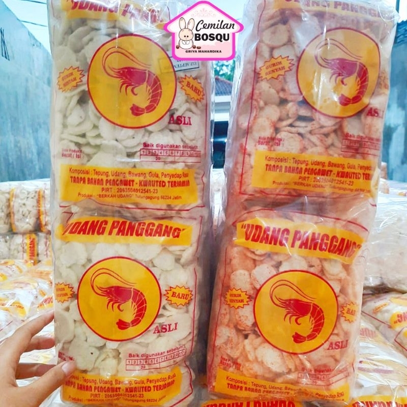 

Kerupuk Udang Panggang 1 Bag Snack Kiloan