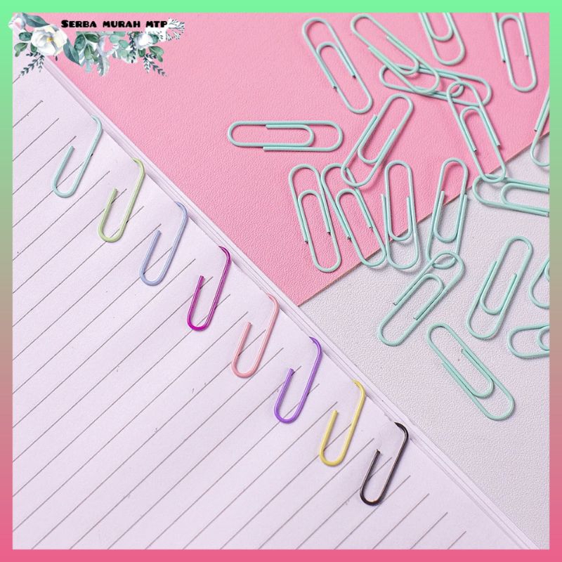 

Paper Clip Color / Penjepit Kertas Klip Warna Warni / 10 Klip Penjepit Kertas berwarna