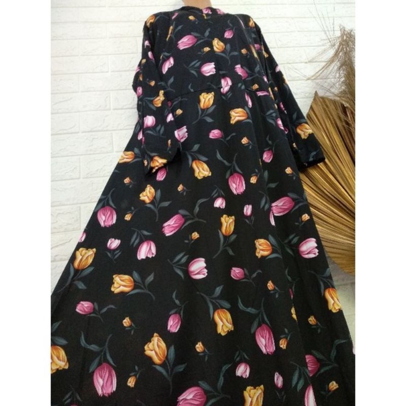 GAMIS BUNGA TULIP JUMBO GAMIS HYGET JUMBO MURAH