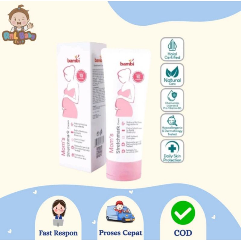 Bambi Mom's Stretch Mark Cream 100ml - Stretch Mark Cream