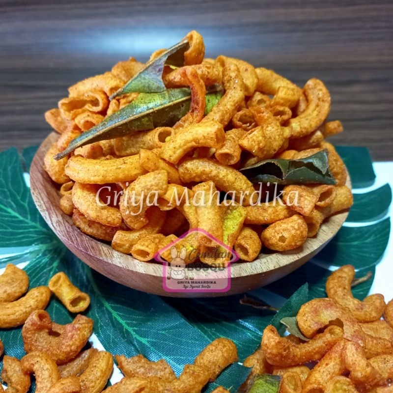 

Makaroni Bantet Pedas Daun Jeruk 250gr Snack Kiloan