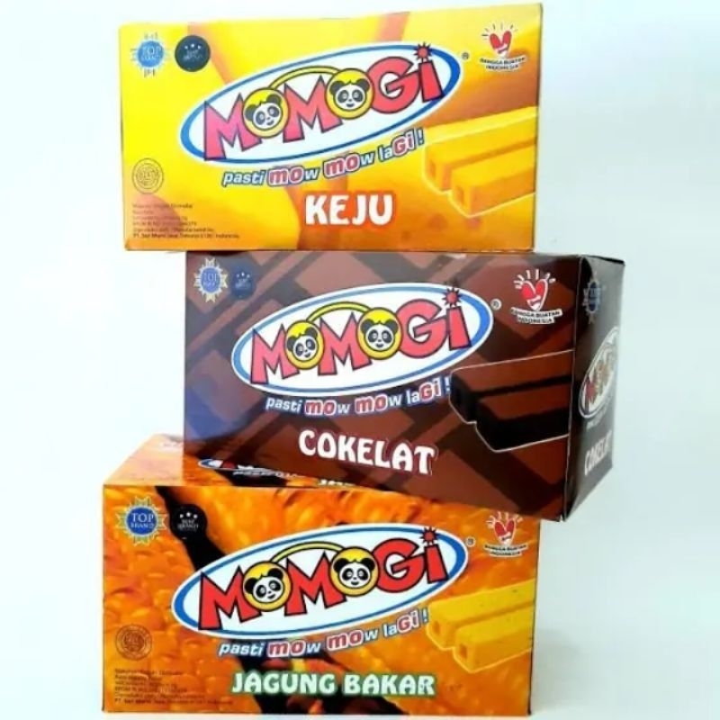 

Momogi Snack Stick (Isi 20) Choclate / Jagung Bakar / Keju