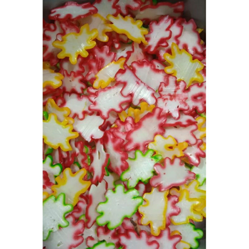 

Kerupuk mentah (bisa digoreng atau dibuat seblak)